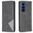 Mobigear Rhombus Slim Samsung Galaxy S26 Hülle Klapphülle - Schwarz