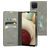 Mobiparts Classic Wallet Samsung Galaxy A12 Hülle Klapphülle Geldbörse - Granite Grey
