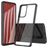 Mobigear Crystal Samsung Galaxy A73 Hülle Hardcase Backcover - Transparent / Schwarz