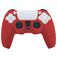 Mobigear Classic Dünn Playstation 5 controller Hülle Flexibles Silikon - Rot