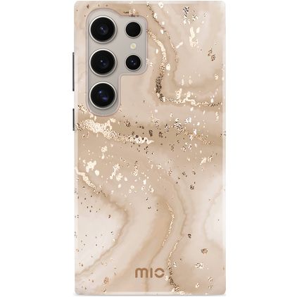 MIO Samsung Galaxy S24 Ultra MagSafe Hardcase Backcover - Gold Marble