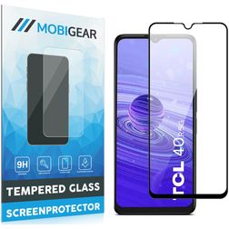 Mobigear Premium TCL 40R Panzerglas Gehärtetes Glas Displayschutz - Hüllenfreundlich