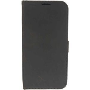 Valenta Classic iPhone 12 Pro Max Hülle Echtes Leder Klapphülle Geldbörse - Braun