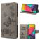 Mobigear Butterfly Samsung Galaxy M53 Klapphülle Portemonnaie - Grau