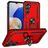 Mobigear Armor ring Samsung Galaxy A16 Hardcase Backcover Shockproof mit Ringhalter - Rot