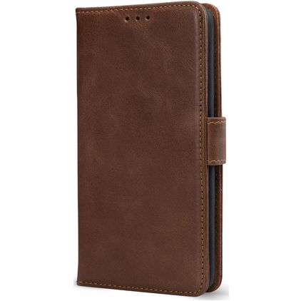 Mobilize Wallet Samsung Galaxy S25 FE Hülle Echtes Leder Klapphülle Geldbörse - Braun