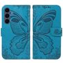 Mobigear Butterfly Samsung Galaxy S26 FE Hülle Klapphülle Geldbörse - Blau