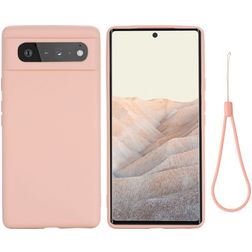 Mobigear Rubber Touch Google Pixel 6 Silikon Backcover - Pink