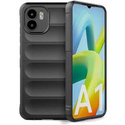 Mobigear Bumpy Xiaomi Redmi A1 4G Hülle Flexibles TPU Backcover - Schwarz