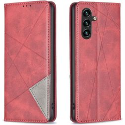 Mobigear Rhombus Slim Samsung Galaxy A56 Hülle Klapphülle - Rot