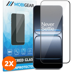 Mobigear Premium OnePlus Nord 5 Panzerglas Gehärtetes Glas Displayschutz - Hüllenfreundlich - Schwarz (2er Pack)