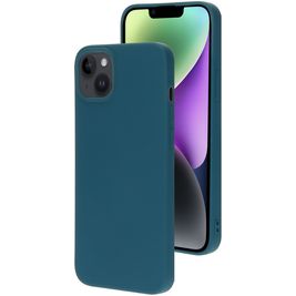 Mobiparts iPhone 14 Plus Silikon Hülle Backcover - Blueberry Blue