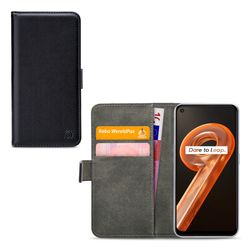 Mobilize Classic Gelly Wallet Realme 9i Klapphülle Portemonnaie - Schwarz