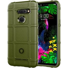 Mobigear Rugged Shield LG G8 ThinQ Hülle Flexibles TPU Backcover Stoßfest - Grün Mobigear Rugged Shield LG G8 ThinQ Hülle Flexibles TPU Backcover Stoßfest - Grün
