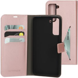 Mobiparts Classic Wallet Samsung Galaxy S21 FE Hülle Klapphülle Geldbörse - Pink