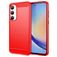 Mobigear Brushed Slim Samsung Galaxy A35 Hülle Flexibles TPU Backcover - Rot