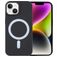 Mobigear Rubber Touch iPhone 15 Plus Silikon MagSafe Hülle Backcover - Schwarz