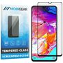Mobigear Premium Samsung Galaxy A70 Panzerglas Gehärtetes Glas Displayschutz - Hüllenfreundlich - Schwarz