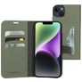 Mobiparts Classic Wallet iPhone 14 Plus Hülle Klapphülle Geldbörse - Stone Green