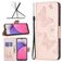 Mobigear Butterfly Samsung Galaxy A33 Hülle Klapphülle Geldbörse - Roségold