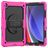 Mobigear SureGrip Xtreme Samsung Galaxy Tab A9 Plus (2023) Hülle Kunststoff,Silikon Backcover + Schulterträger + Ständer - Pink