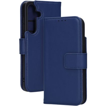 Mobiparts Samsung Galaxy S25 Hülle Hardcase Backcover Stoßfest mit Kartenhalter - Blau