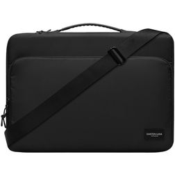 Gaston Luga Däsh Cushioned Briefcase Laptop Aktentasche 16 Zoll Laptoptasche + Handgriff - Schwarz