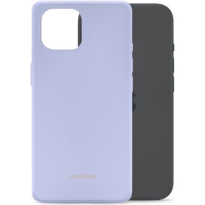 Mobilize Rubber Gelly iPhone 15 Hülle Flexibles TPU Backcover - Pastel Purple