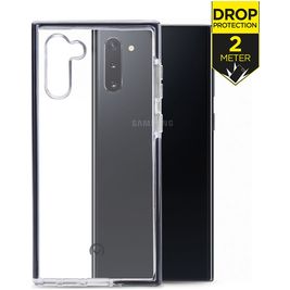 Mobilize Shatterproof Samsung Galaxy Note 10 Hülle Hardcase Backcover Stoßfest - Transparent / Schwarz