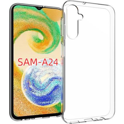 Mobigear Basics Transparent Samsung Galaxy A24 TPU (flexibel) Backcover - Transparent