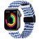 Mobigear Braided Mag Nylon Apple Watch Armband Magnetverschluss - 42/41/40/38 mm - Weiß / Blau