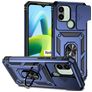 Mobigear Armor Ring Cam Slide Xiaomi Redmi A1 4G Hülle Hardcase Backcover Stoßfest mit Ringhalter und Kamera Slider - Blau