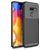 Mobigear Racing LG G8 ThinQ Hülle Flexibles TPU Backcover - Schwarz