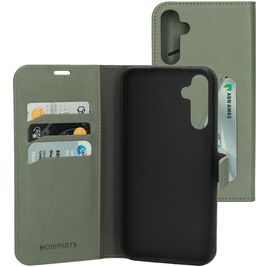 Mobiparts Classic Wallet Samsung Galaxy A34 Hülle Klapphülle Geldbörse - Stone Green
