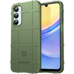 Mobigear Rugged Shield Samsung Galaxy A16 Hülle Flexibles TPU Backcover Stoßfest - Grün