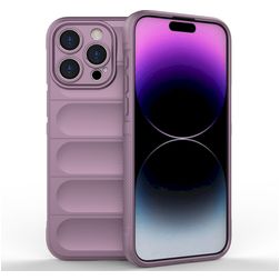 Mobigear Bumpy iPhone 15 Pro Max Hülle Flexibles TPU Backcover - Lila
