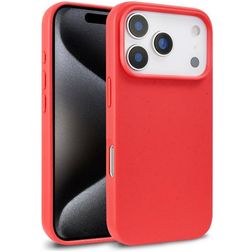 Mobigear Bio iPhone 18 Pro Max Hülle Umweltfreundliches Backcover - Rot