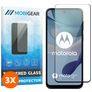 Mobigear Premium Motorola Moto G53 5G Panzerglas Gehärtetes Glas Displayschutz - Hüllenfreundlich - Schwarz (3er Pack)