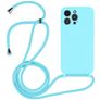 Mobigear Lanyard iPhone 14 Pro Silikon Handykette - Blau