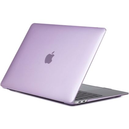 Mobigear Glossy MacBook Air 13 Zoll (2018-2020) Hardcase Hülle MacBook Case - Lila - Model A1932 / A2179 / A2337