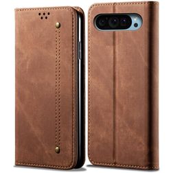 Mobigear Ranch Google Pixel 9 Pro Hülle Klapphülle Geldbörse - Braun