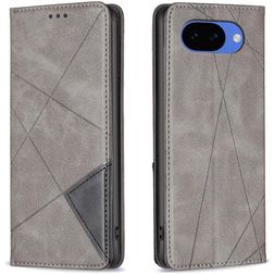 Mobigear Rhombus Slim Google Pixel 10a Hülle Klapphülle - Grau