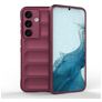 Mobigear Bumpy Samsung Galaxy S24 Hülle Flexibles TPU Backcover - Rot
