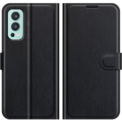 Mobigear Classic OnePlus Nord 2 Klapphülle Portemonnaie - Schwarz