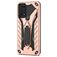 Mobigear Armor Stand Samsung Galaxy A03s Hülle Hardcase Backcover Stoßfest mit Ständer - Roségold