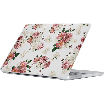 Mobigear Design MacBook Air 15 Zoll (2023-2026) Hardcase Hülle MacBook Case - Flowers - Model A2941 / A3114 / A3241 / A3448