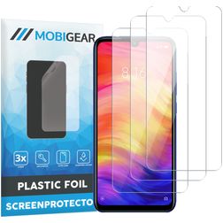 Mobigear Xiaomi Redmi Note 7 Displayschutz Schutzfolie - Hüllenfreundlich (3er Pack)