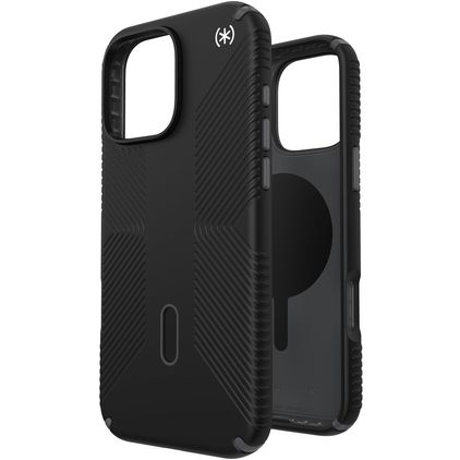 Speck Presidio2 Grip iPhone 16 Pro Max MagSafe Hülle Hardcase Backcover Stoßfest - Schwarz