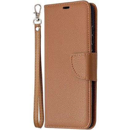 Mobigear Excellent Samsung Galaxy S20 FE Hülle Klapphülle Geldbörse - Cognac