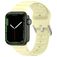 Mobigear Bumpy Silikon Apple Watch Armband Dornschließe - 49/46/45/44 mm - Gelb